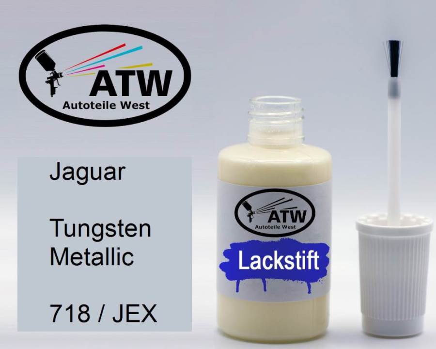 Jaguar, Tungsten Metallic, 718 / JEX: 20ml Lackstift, von ATW Autoteile West.